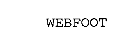 Trademark Logo WEBFOOT