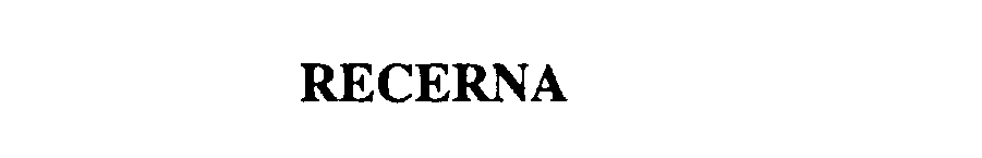 Trademark Logo RECERNA