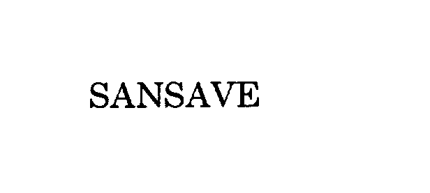 Trademark Logo SANSAVE