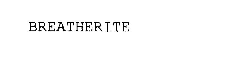 Trademark Logo BREATHERITE