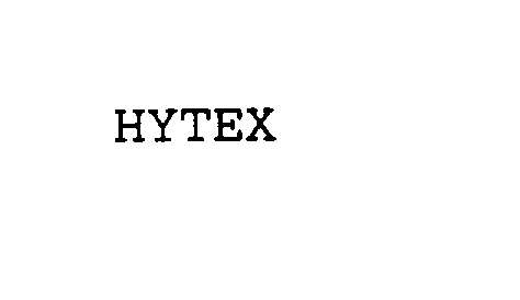Trademark Logo HYTEX