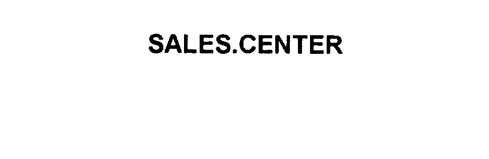 Trademark Logo SALES.CENTER