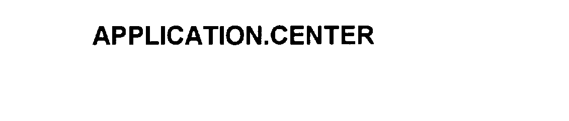 Trademark Logo APPLICATION.CENTER