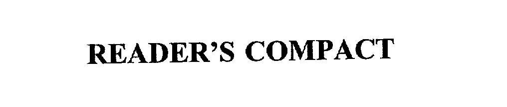 Trademark Logo READER'S COMPACT