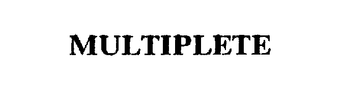 Trademark Logo MULTIPLETE