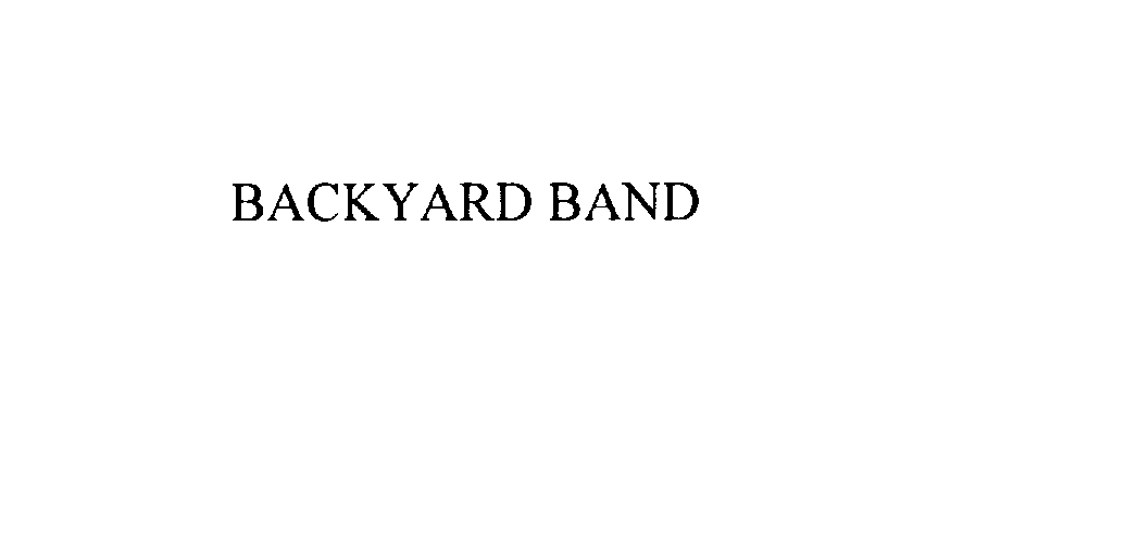  BACKYARD BAND