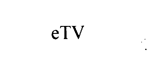Trademark Logo ETV