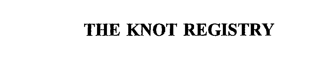  THE KNOT REGISTRY