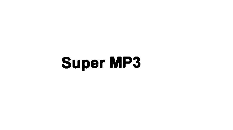 Trademark Logo SUPER MP3