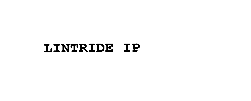 Trademark Logo LINTRIDE IP