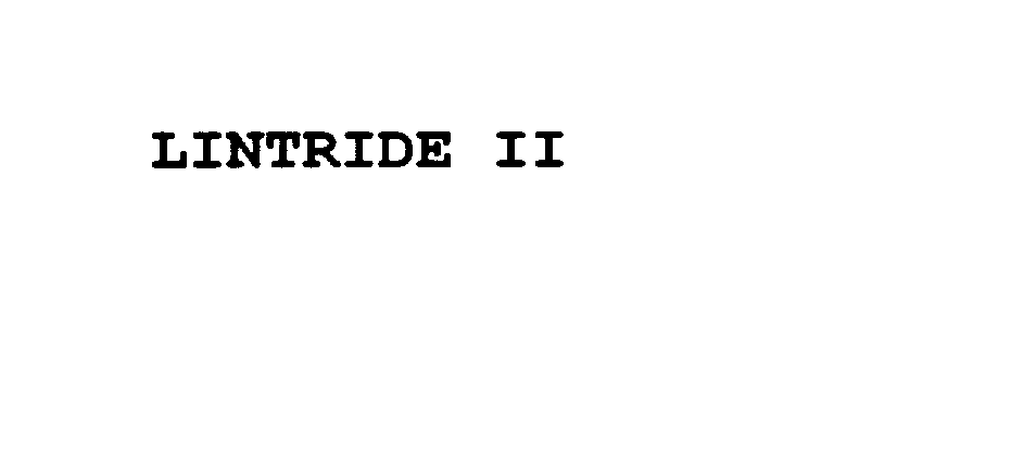 Trademark Logo LINTRIDE II