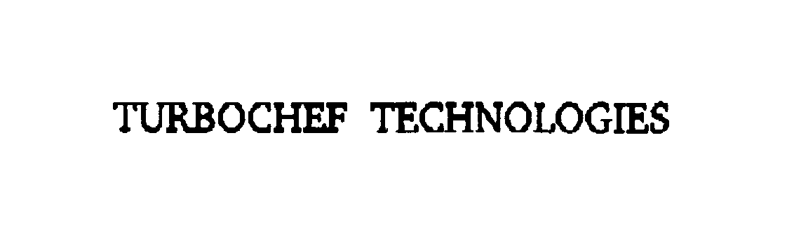  TURBOCHEF TECHNOLOGIES