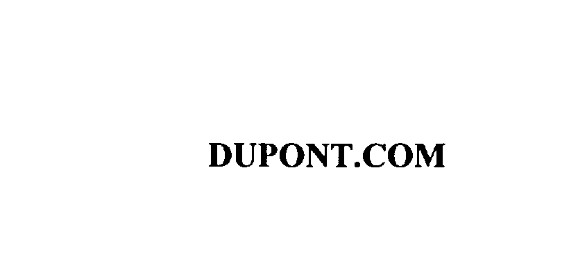 Trademark Logo DUPONT.COM