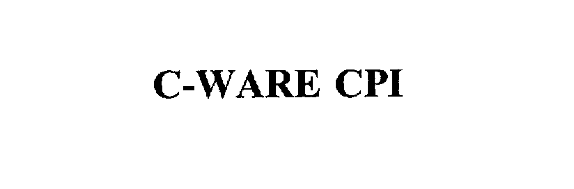 Trademark Logo C-WARE CPI