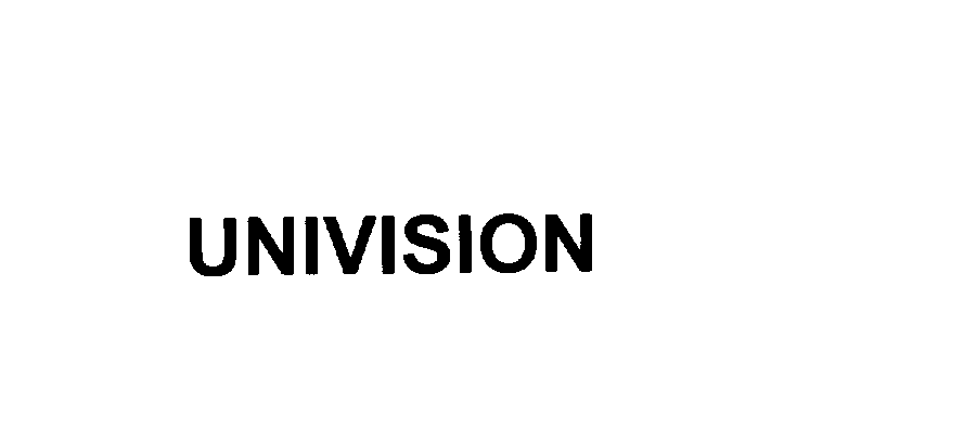 Trademark Logo UNIVISION