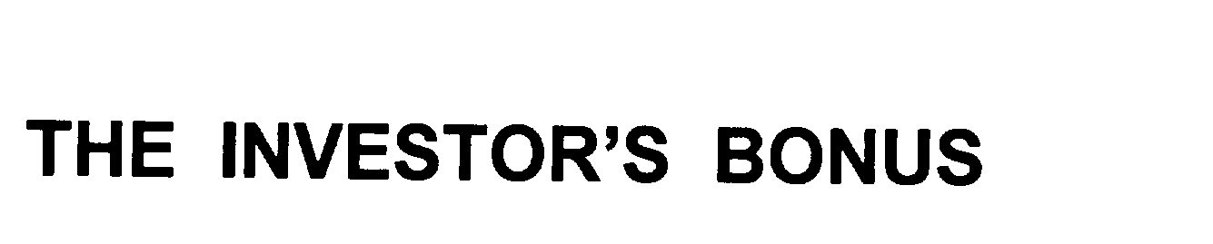 Trademark Logo THE INVESTOR'S BONUS