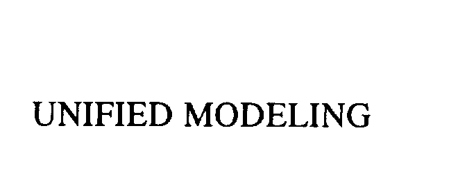 Trademark Logo UNIFIED MODELING