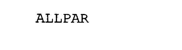 Trademark Logo ALLPAR