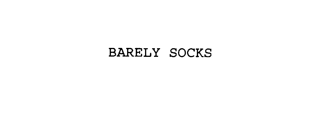  BARELY SOCKS