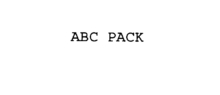Trademark Logo ABC PACK