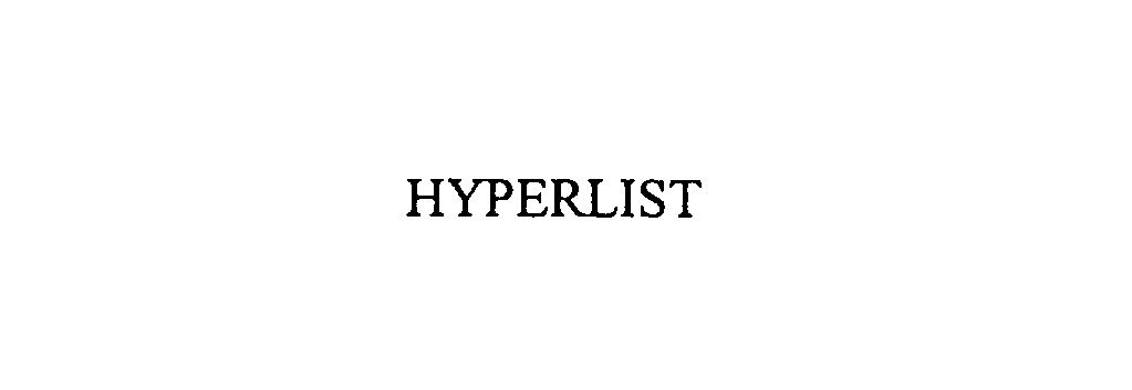 HYPERLIST