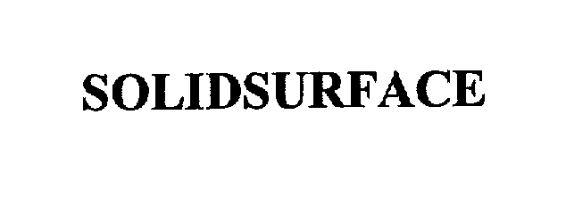 Trademark Logo SOLIDSURFACE