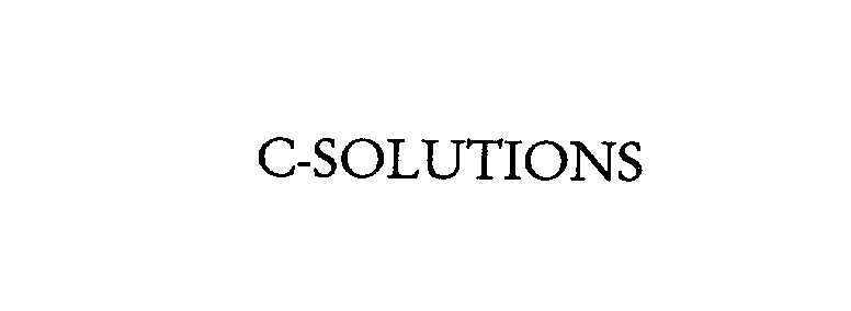  C-SOLUTIONS