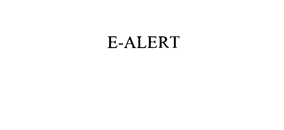 Trademark Logo E-ALERT