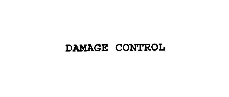Trademark Logo DAMAGE CONTROL