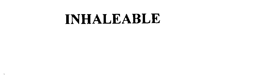 Trademark Logo INHALEABLE
