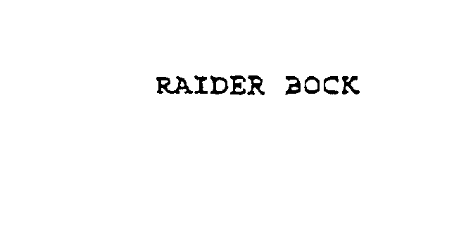  RAIDER BOCK