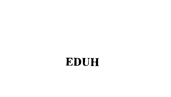 Trademark Logo EDUH