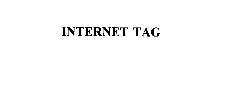 Trademark Logo INTERNET TAG