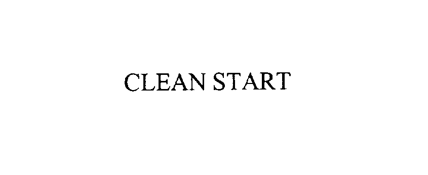 Trademark Logo CLEAN START