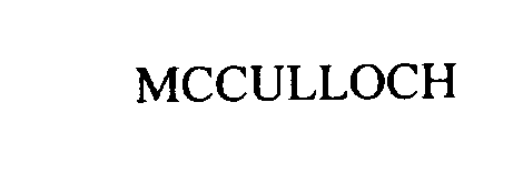 Trademark Logo MCCULLOCH