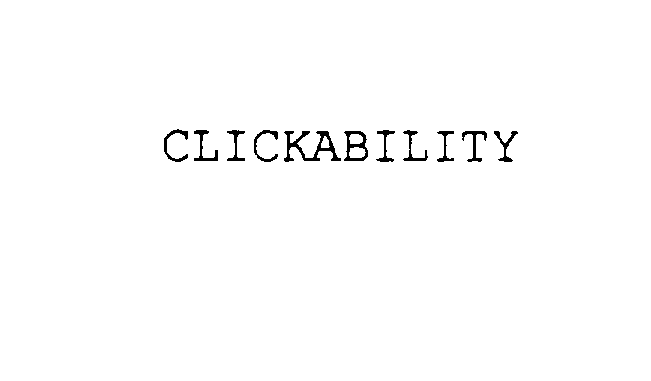 Trademark Logo CLICKABILITY