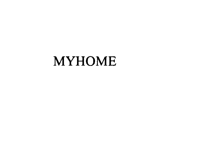 Trademark Logo MYHOME