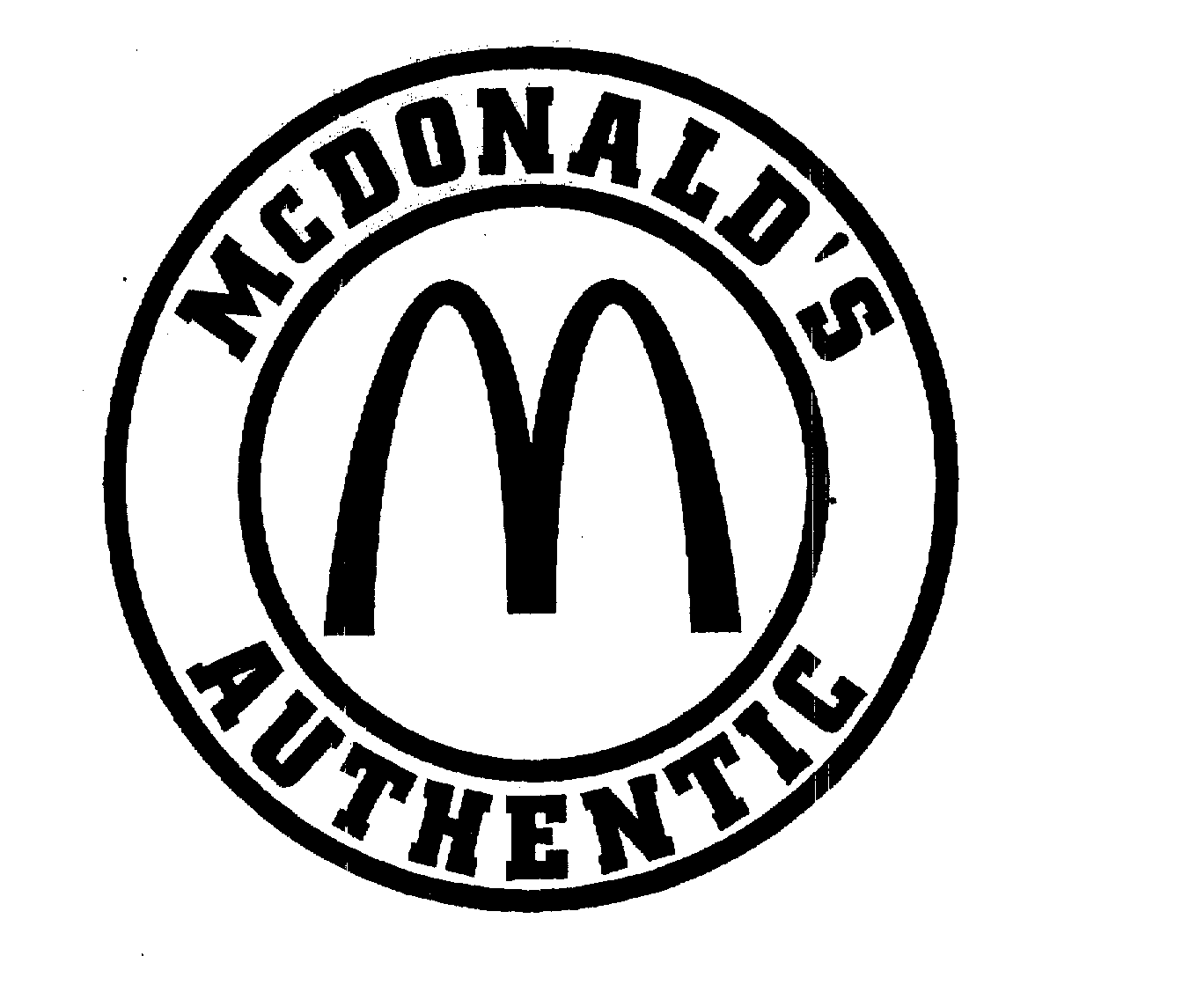 Trademark Logo MCDONALD'S AUTHENTIC