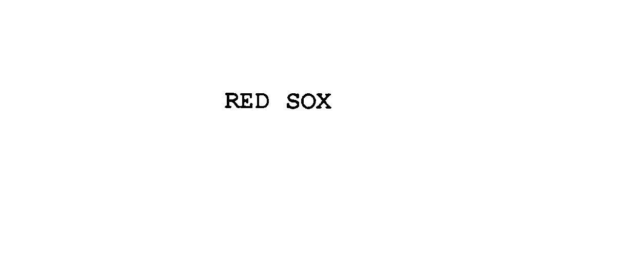 Trademark Logo RED SOX