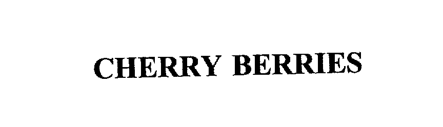 Trademark Logo CHERRY BERRIES