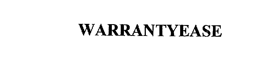 Trademark Logo WARRANTYEASE
