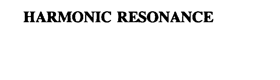 Trademark Logo HARMONIC RESONANCE