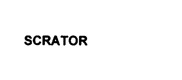 Trademark Logo SCRATOR