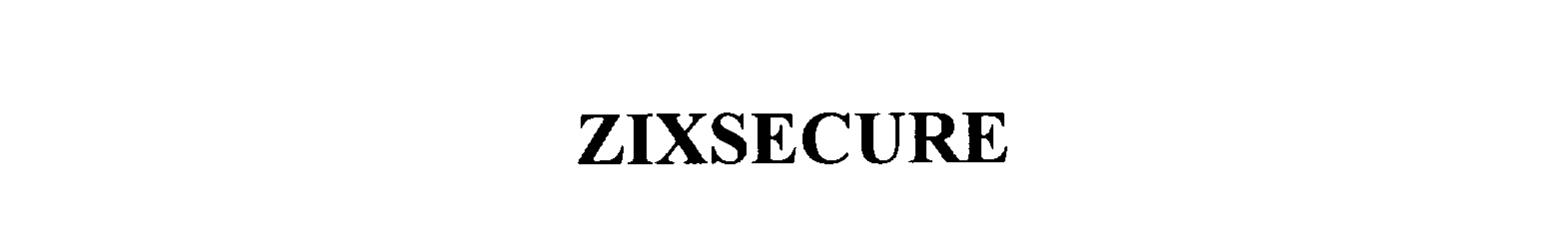 Trademark Logo ZIXSECURE