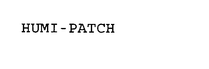 Trademark Logo HUMI-PATCH