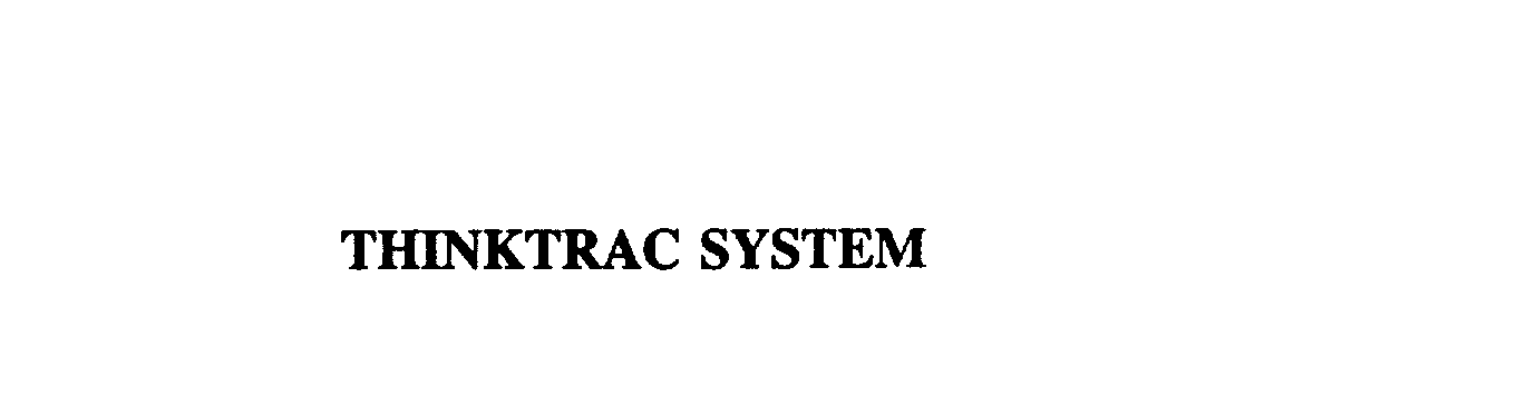 Trademark Logo THINKTRAC SYSTEM