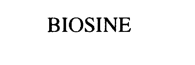 Trademark Logo BIOSINE