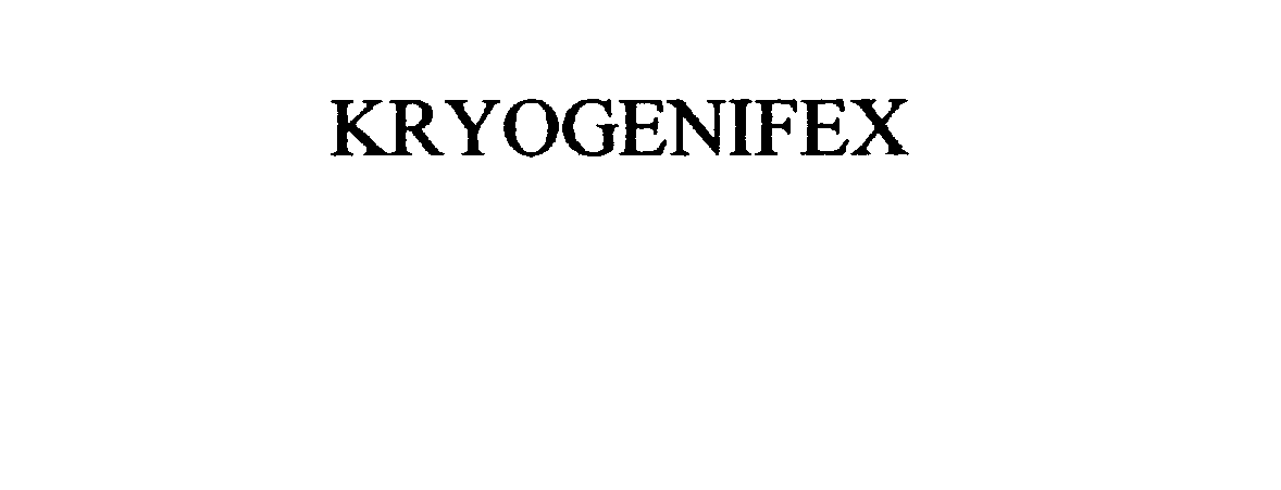 Trademark Logo KRYOGENIFEX