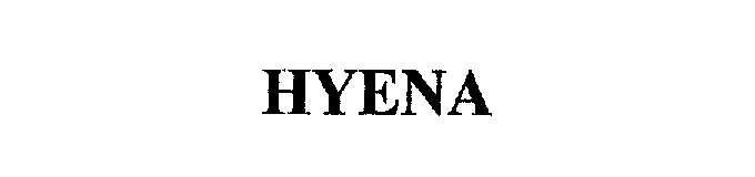 Trademark Logo HYENA