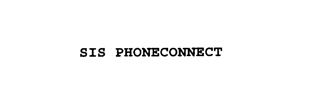 Trademark Logo SIS PHONECONNECT